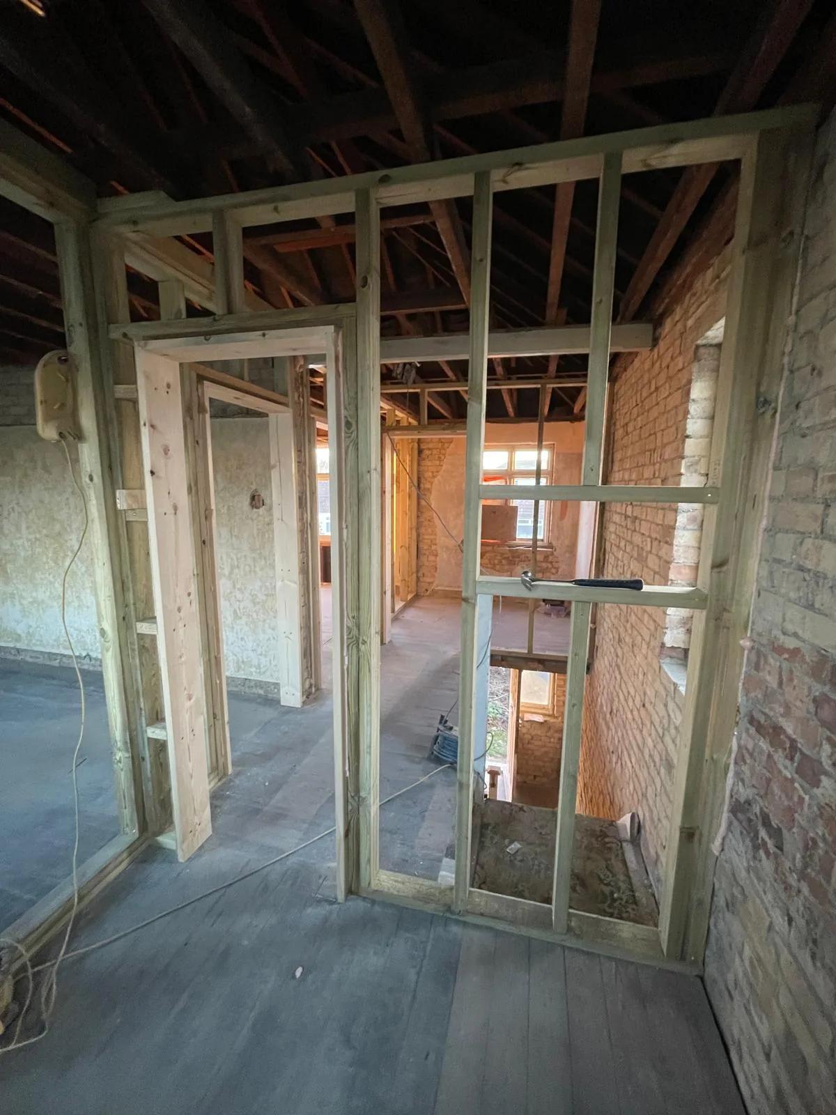 First fix timber framing by RT Carpentry