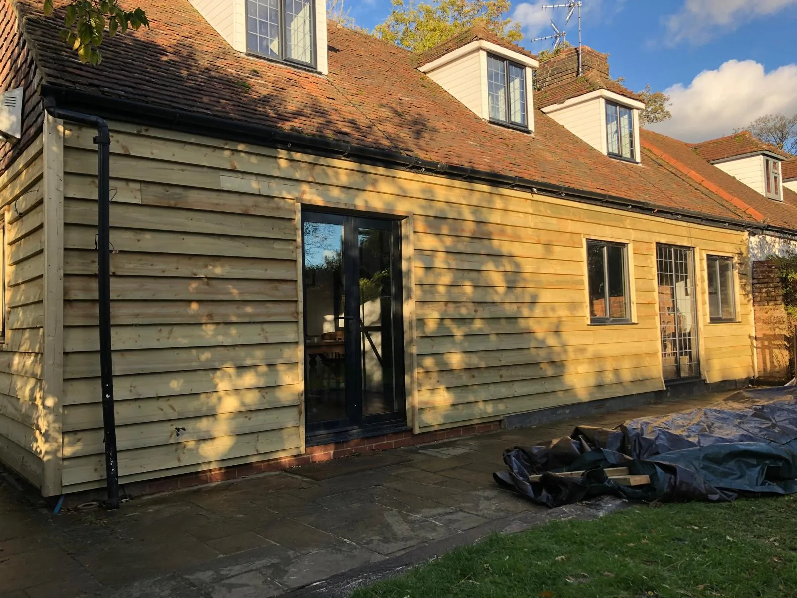 Timber clad extension by RT Carpentry